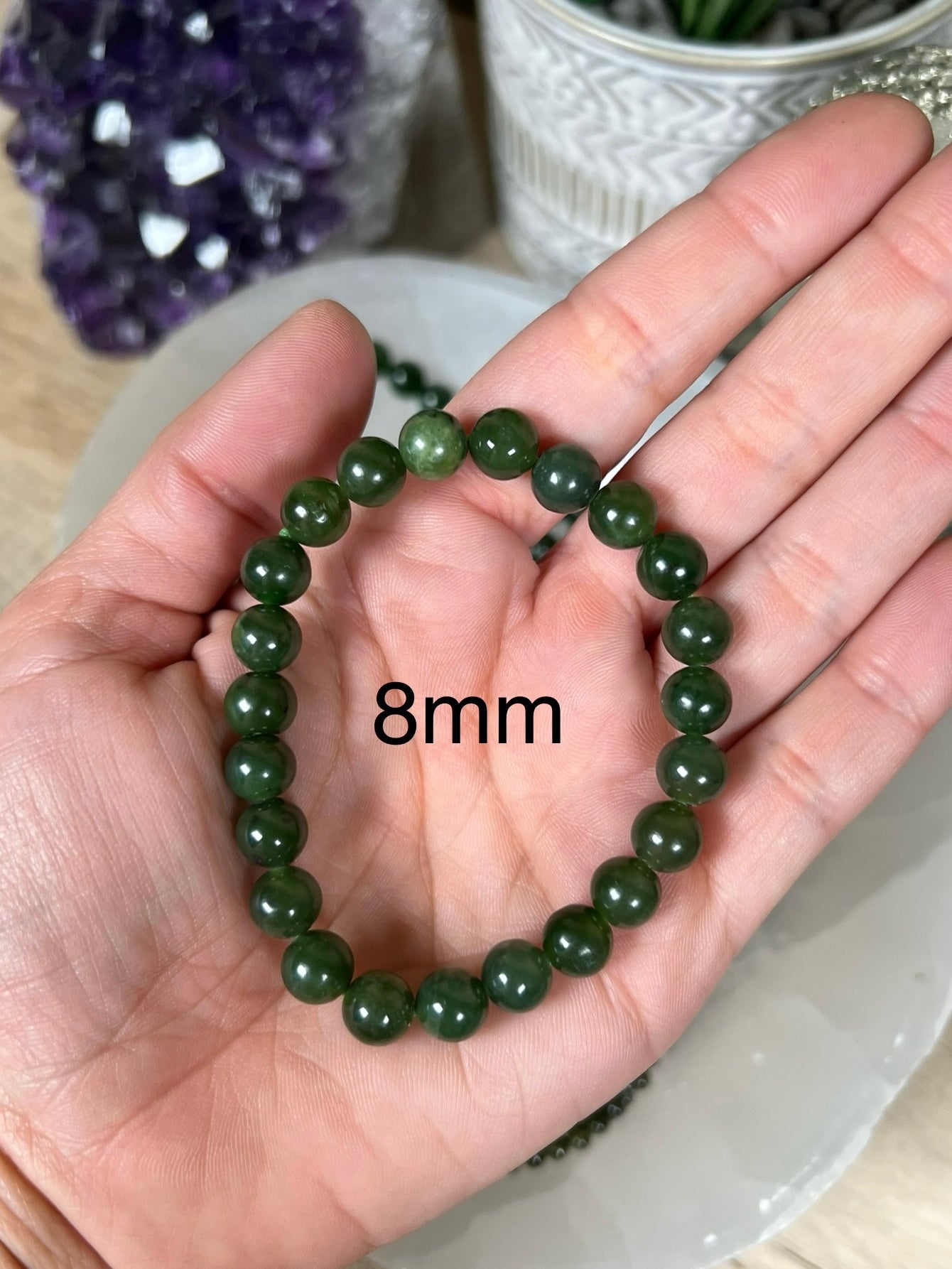 Nephrite Jade Bracelet - Purple Door Alchemy