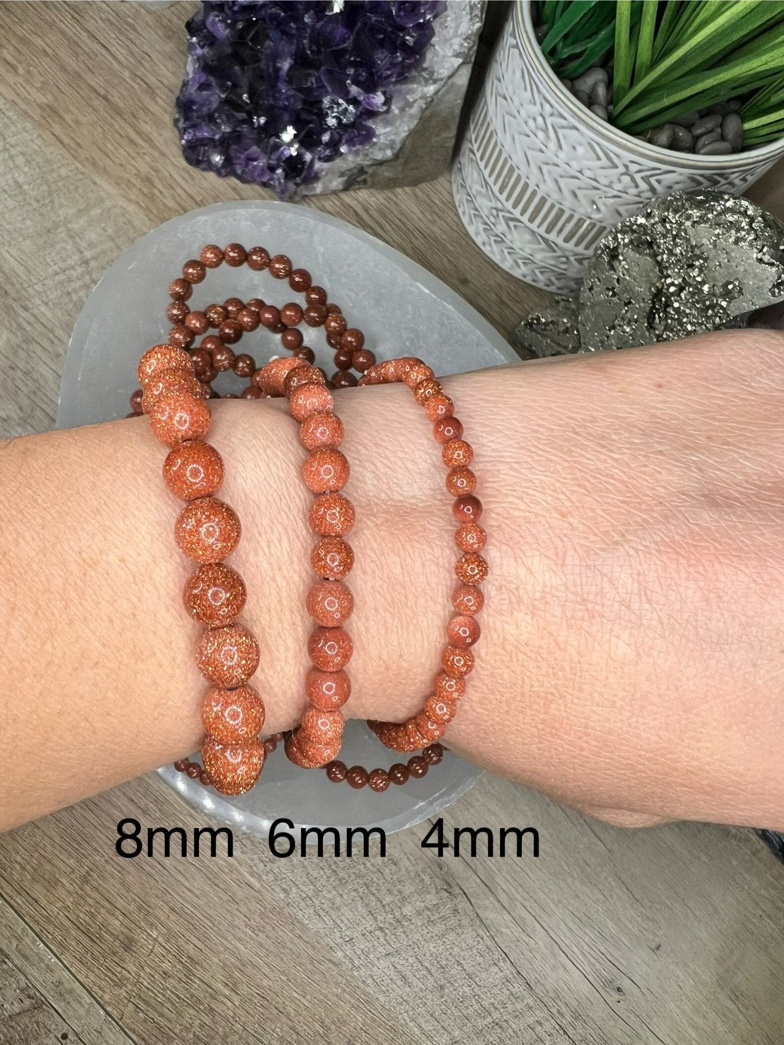 Orange Goldstone Bracelet - Purple Door Alchemy