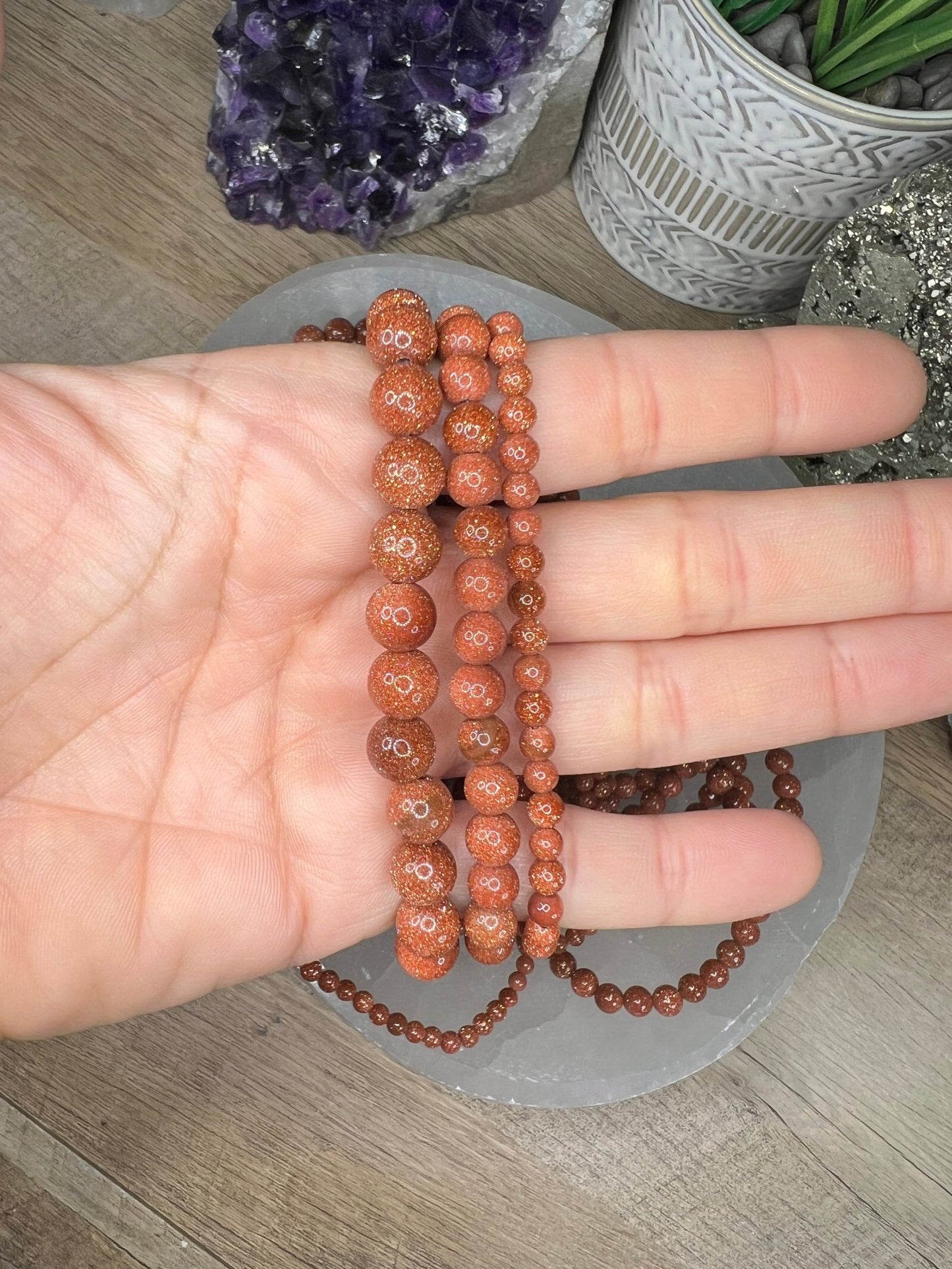 Orange Goldstone Bracelet - Purple Door Alchemy