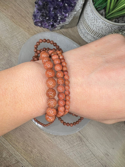 Orange Goldstone Bracelet - Purple Door Alchemy