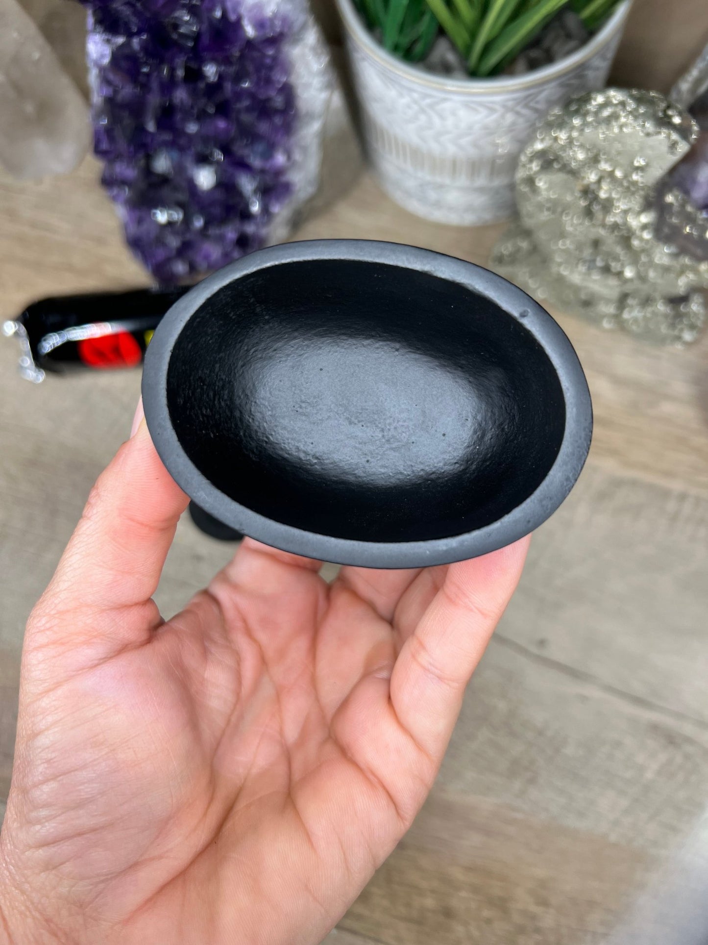 Oval Cast Iron Cauldron - Purple Door Alchemy