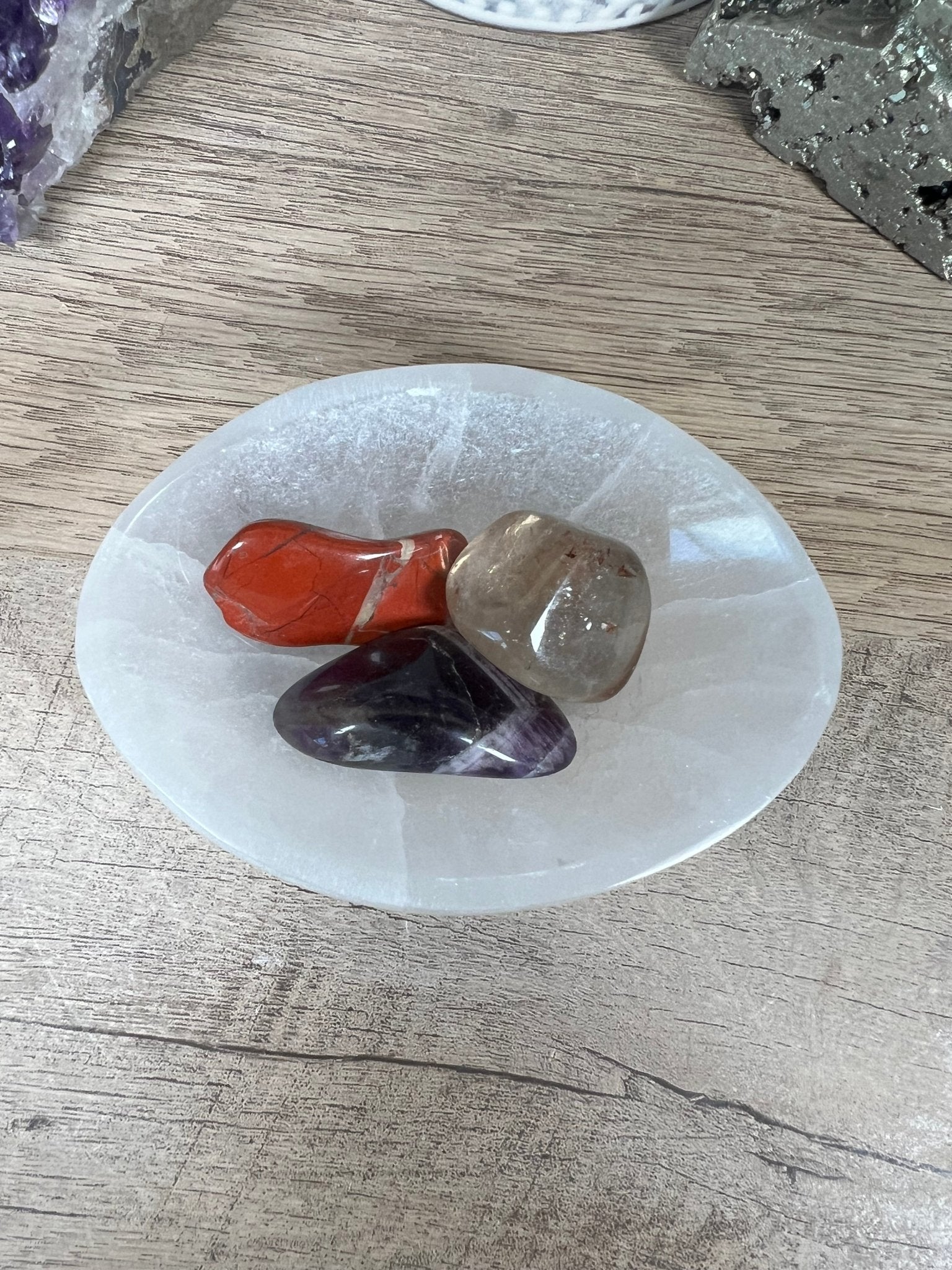 Oval Selenite Bowl - Purple Door Alchemy