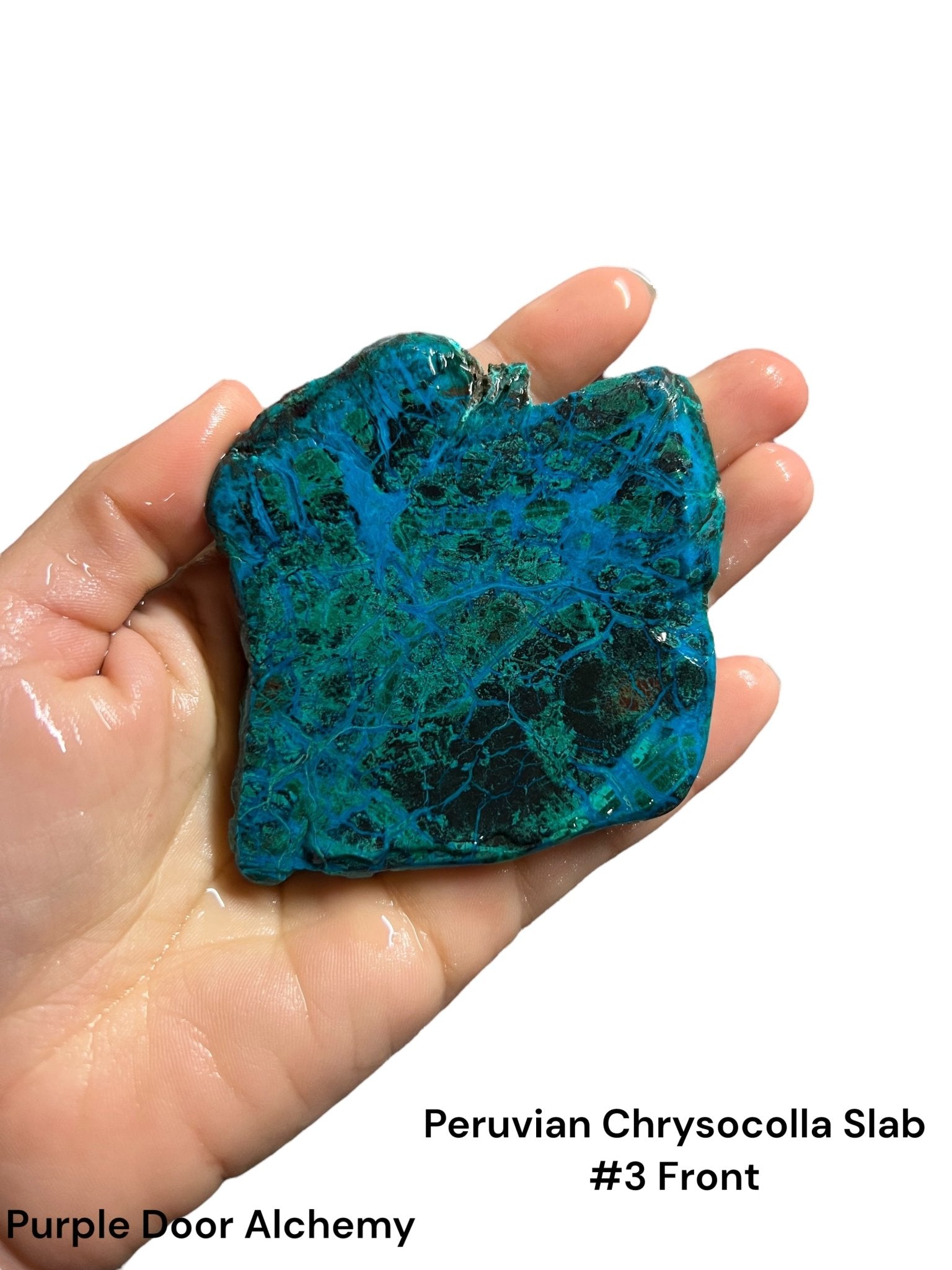 Peruvian Chrysocolla Slabs - Purple Door Alchemy