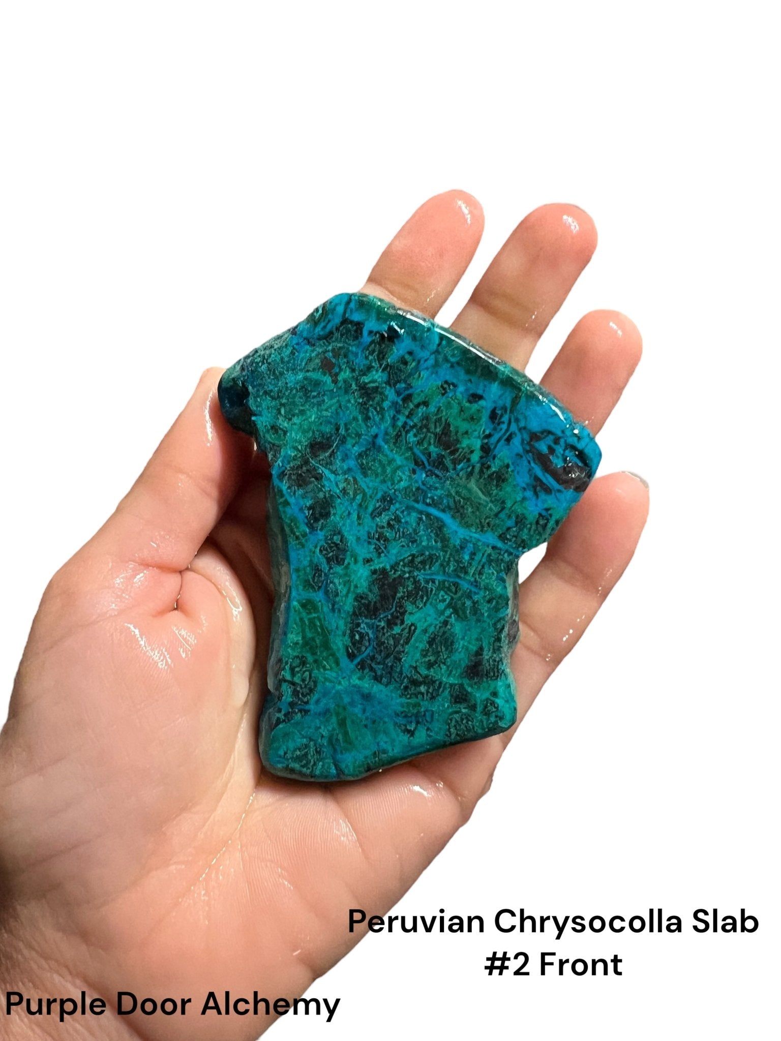 Peruvian Chrysocolla Slabs - Purple Door Alchemy