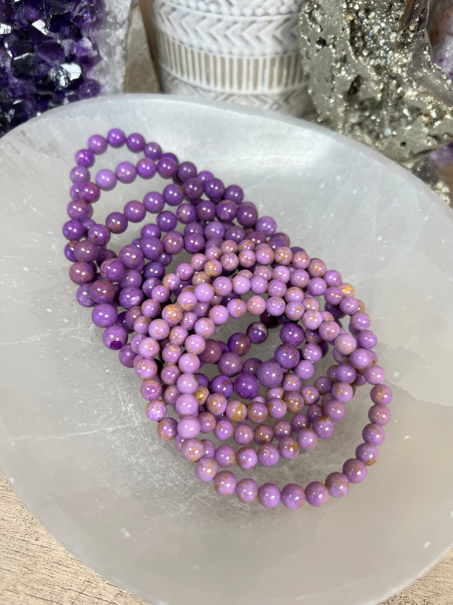 Phosphosiderite Bracelet - Purple Door Alchemy