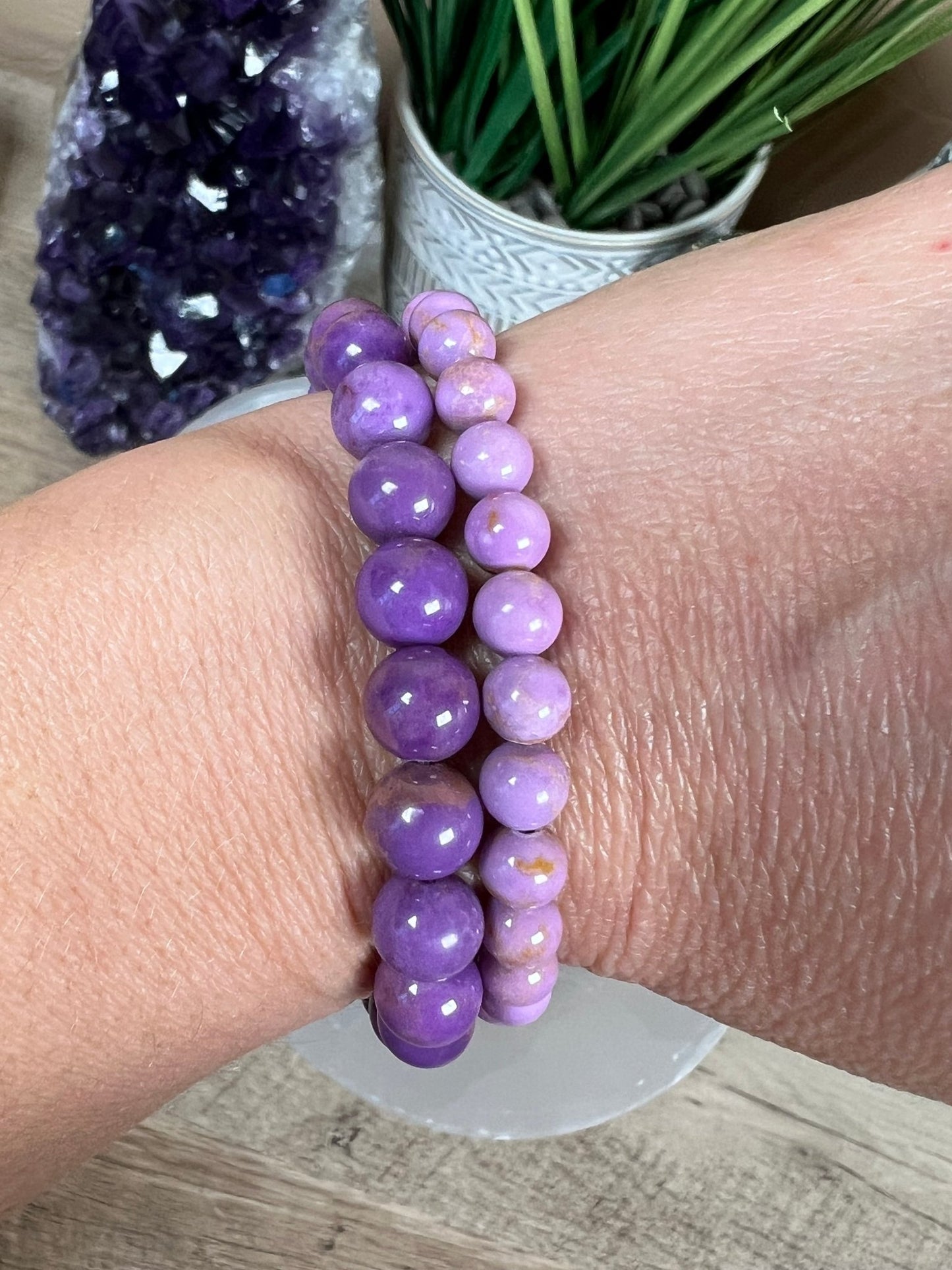 Phosphosiderite Bracelet - Purple Door Alchemy