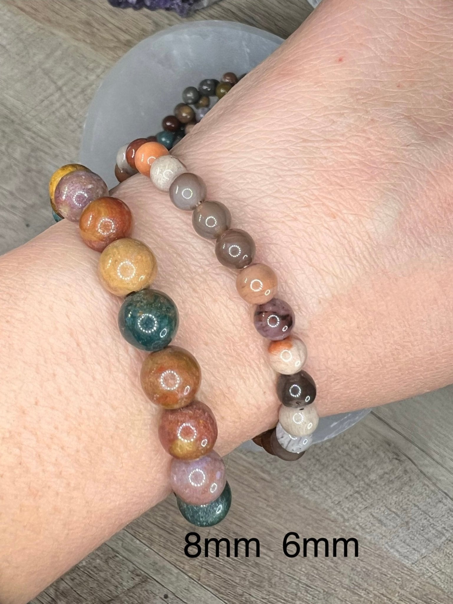 Polychrome Jasper Bracelet - Purple Door Alchemy