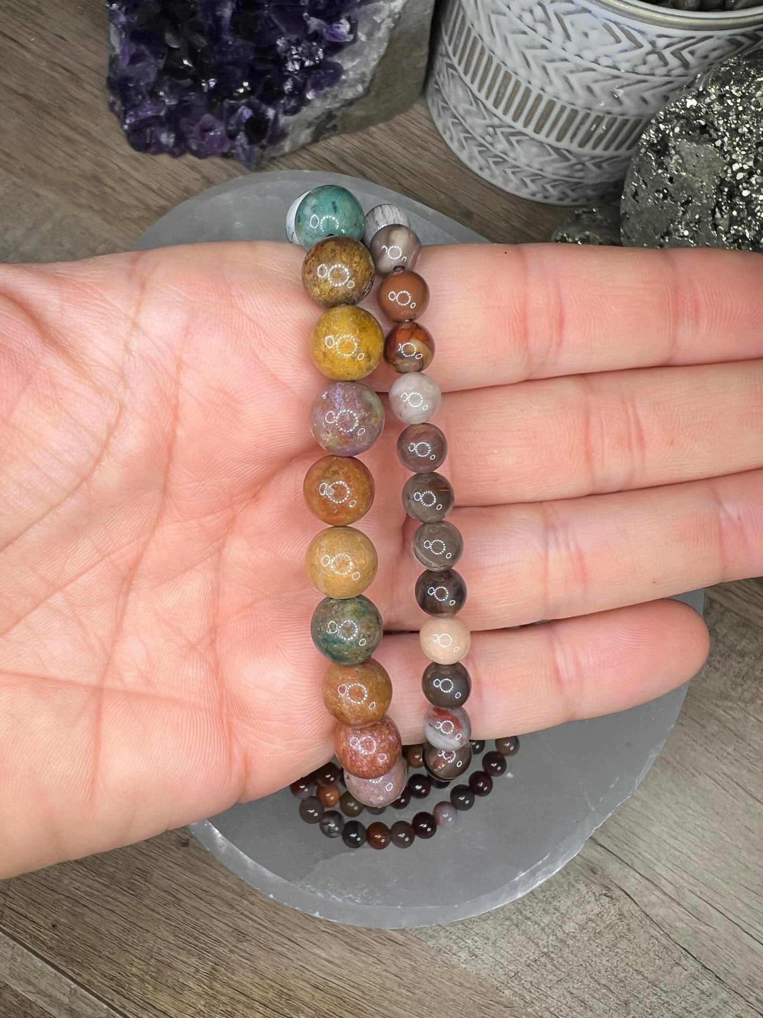 Polychrome Jasper Bracelet - Purple Door Alchemy