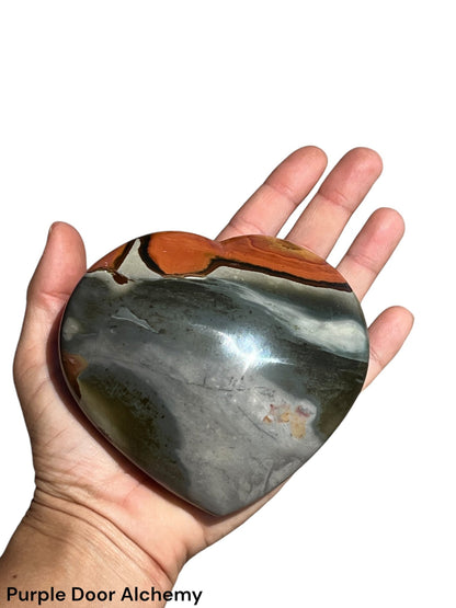 Polychrome Jasper Heart - Purple Door Alchemy