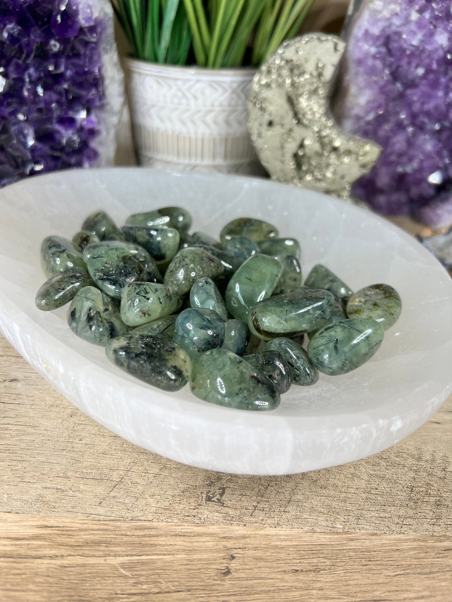 Prehnite Tumble - Purple Door Alchemy