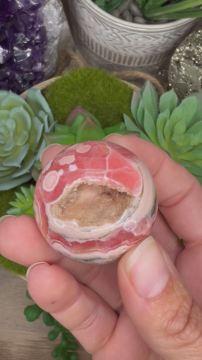 36mm (1.41 in) Rhodochrosite Sphere