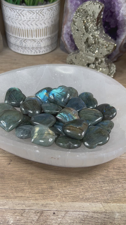 Labradorite Hearts