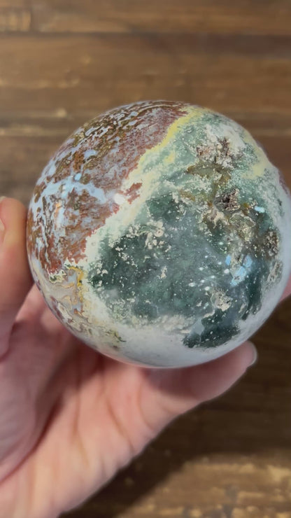 75mm (2.9 inches) Ocean Jasper Sphere