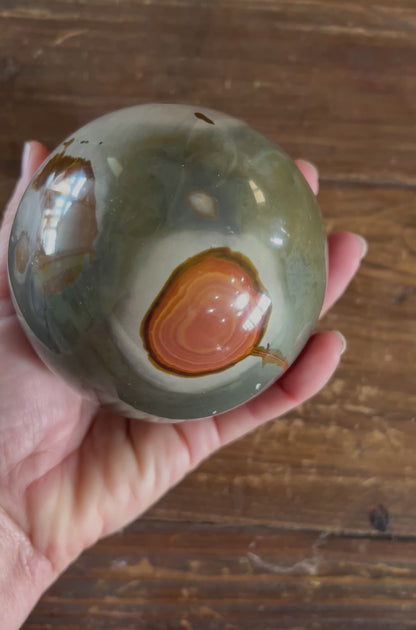 88mm (3.4 inches) Polychrome Jasper Sphere