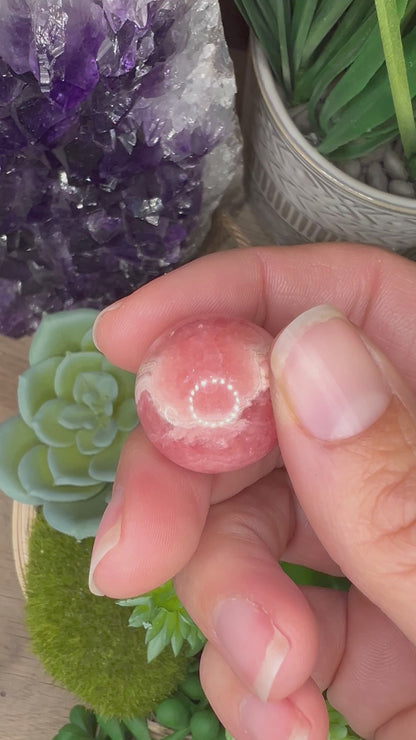 20mm (.78 in) Mini Rhodochrosite Sphere #2