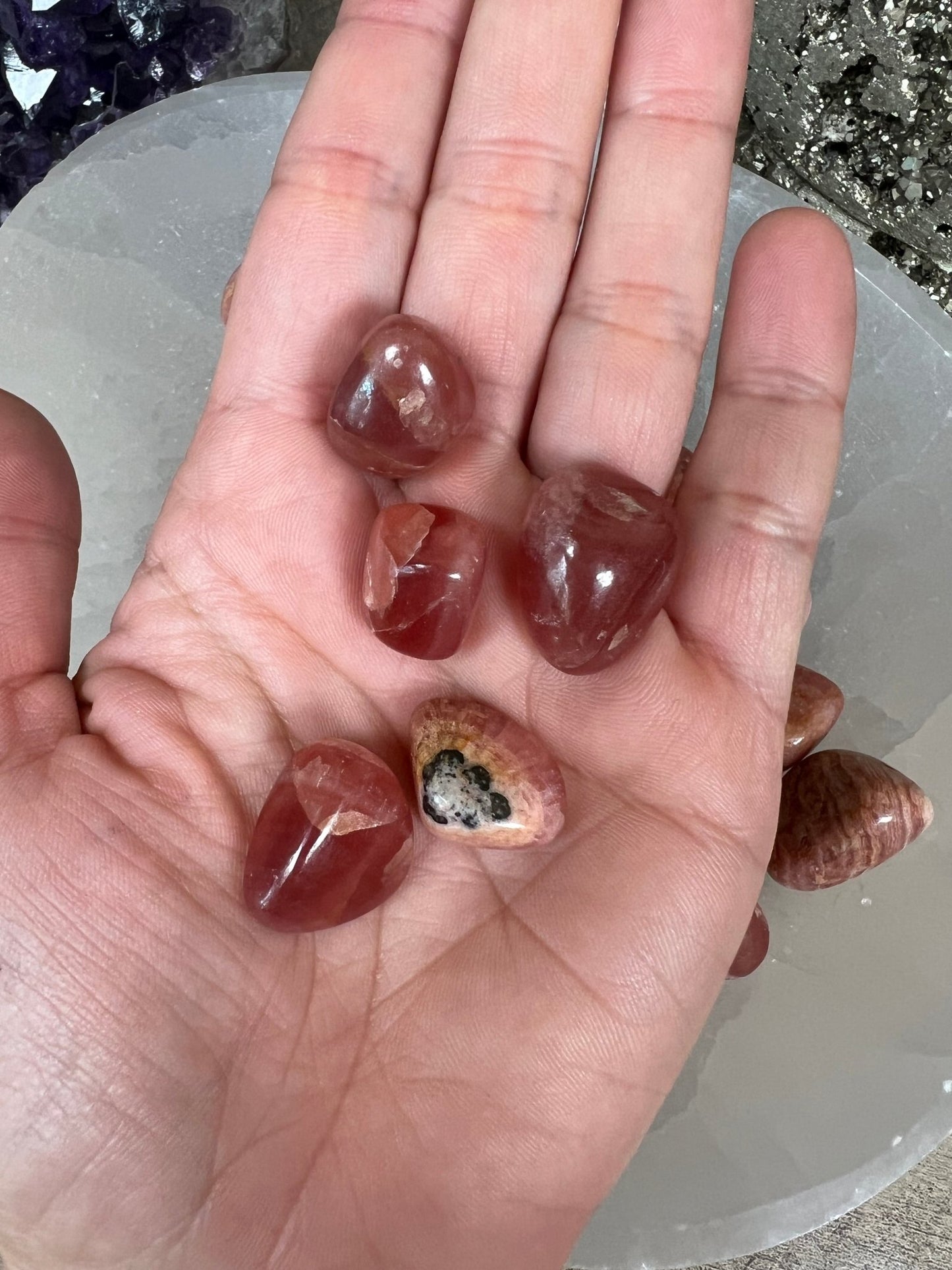 Rhodochrosite Tumble - Purple Door Alchemy