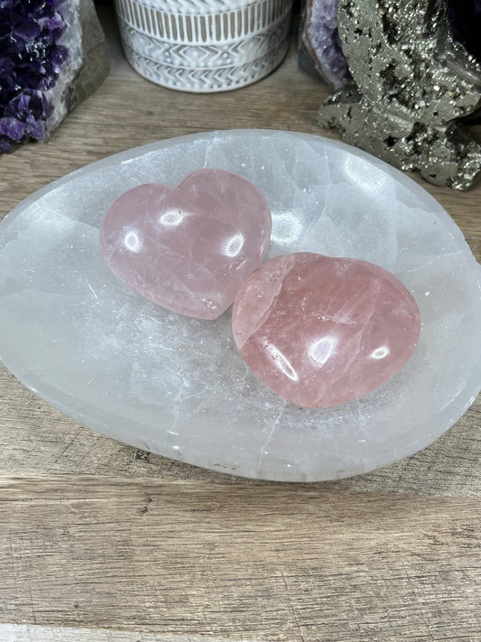 Rose Quartz Hearts - Purple Door Alchemy