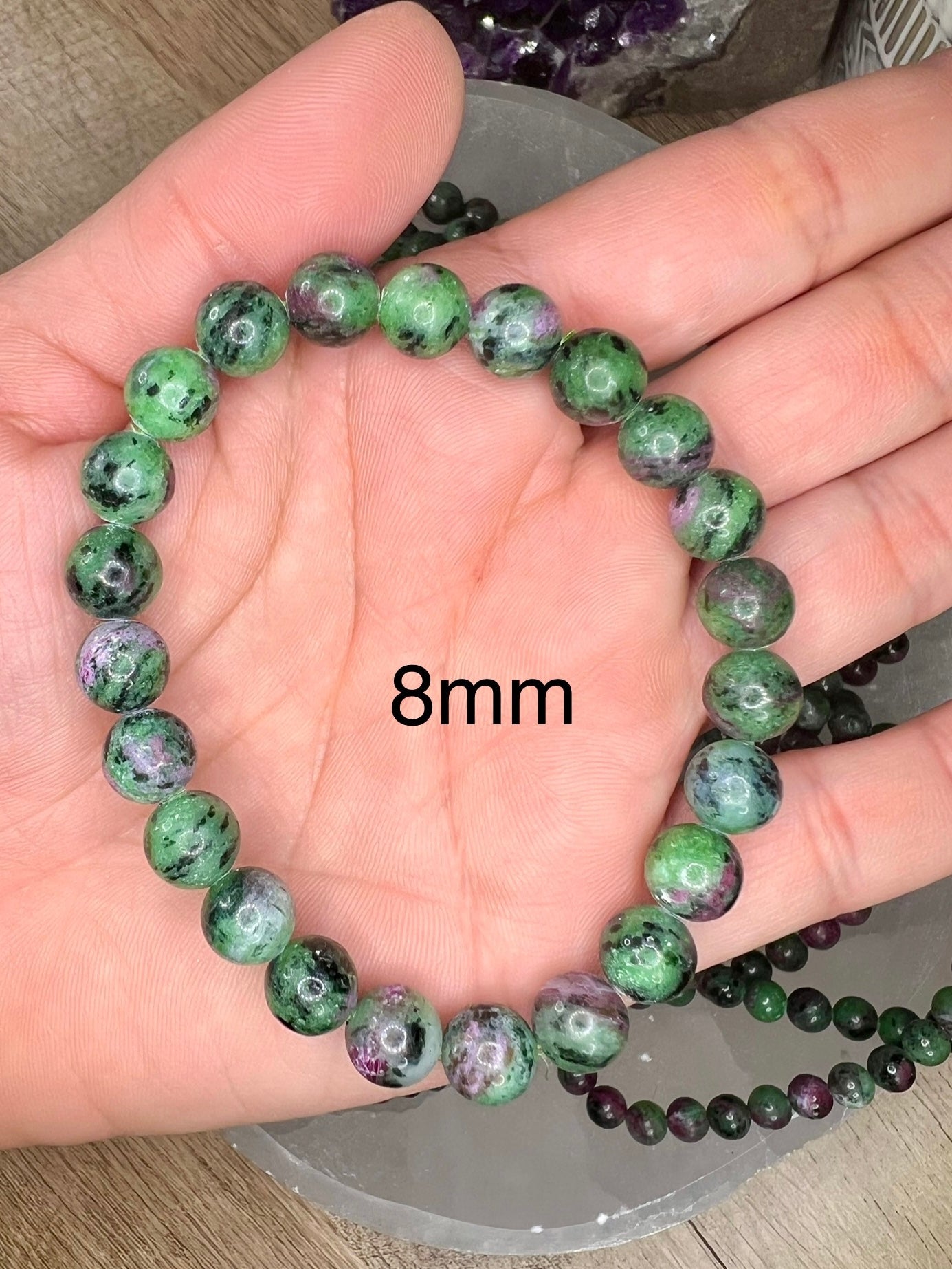 Ruby Zoisite Bracelet - Purple Door Alchemy