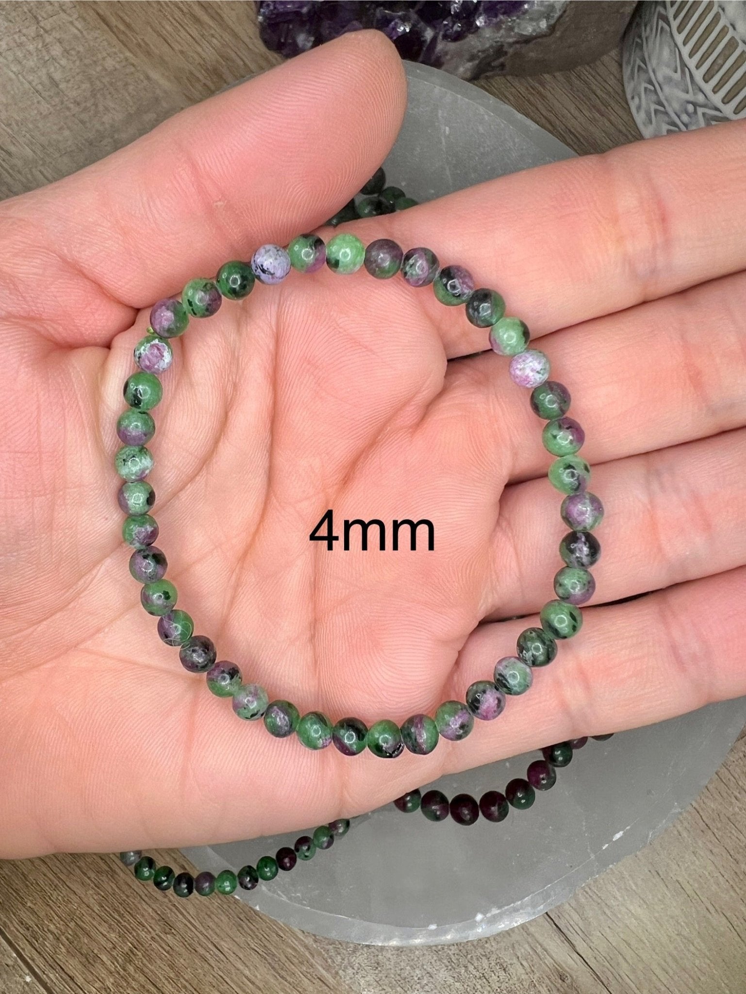 Ruby Zoisite Bracelet - Purple Door Alchemy