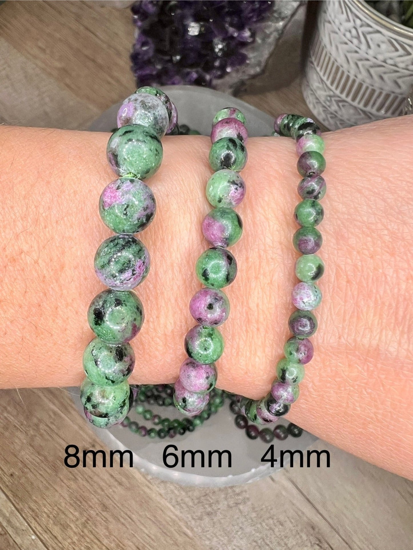 Ruby Zoisite Bracelet - Purple Door Alchemy