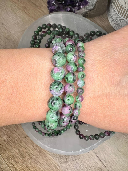 Ruby Zoisite Bracelet - Purple Door Alchemy