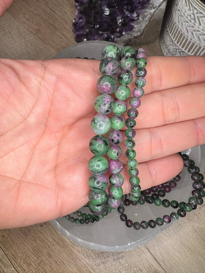 Ruby Zoisite Bracelet - Purple Door Alchemy