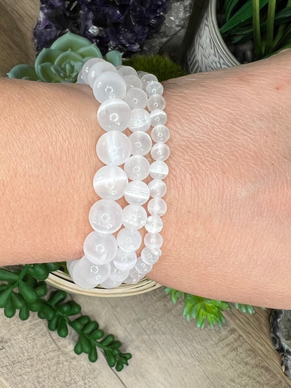 Selenite Bracelet - Purple Door Alchemy