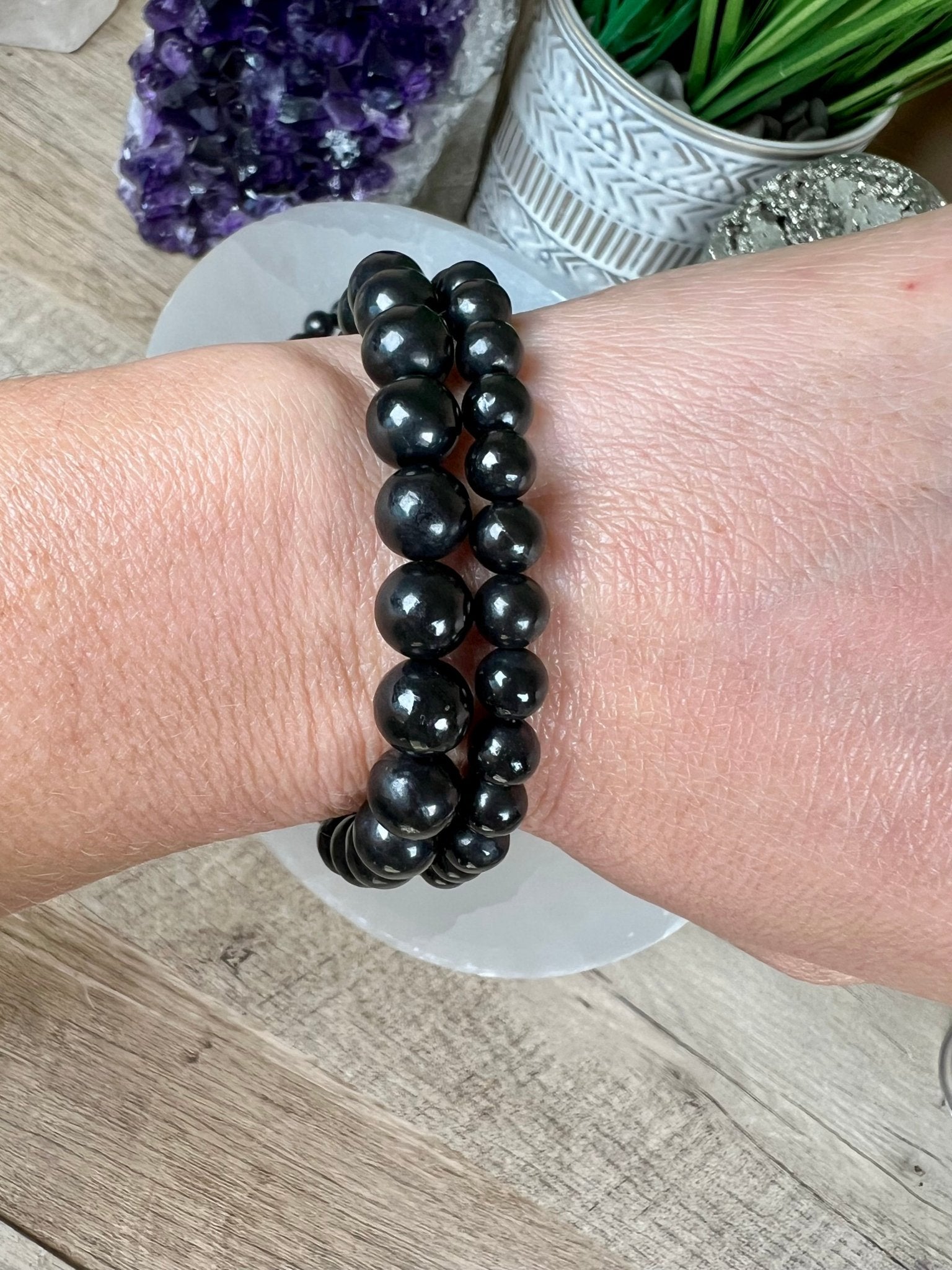 Shungite Bracelet - Purple Door Alchemy