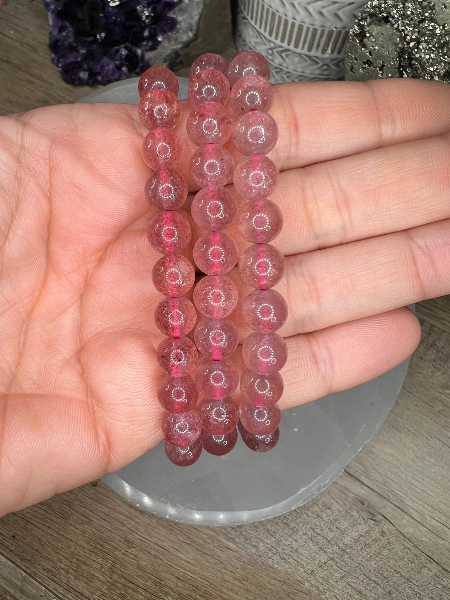 Strawberry Quartz Bracelet - Purple Door Alchemy