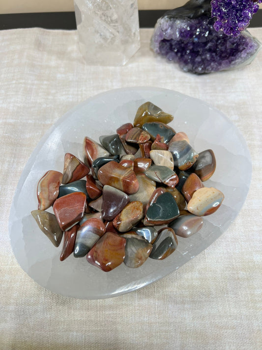 Tumbled Polychrome Jasper - Purple Door Alchemy