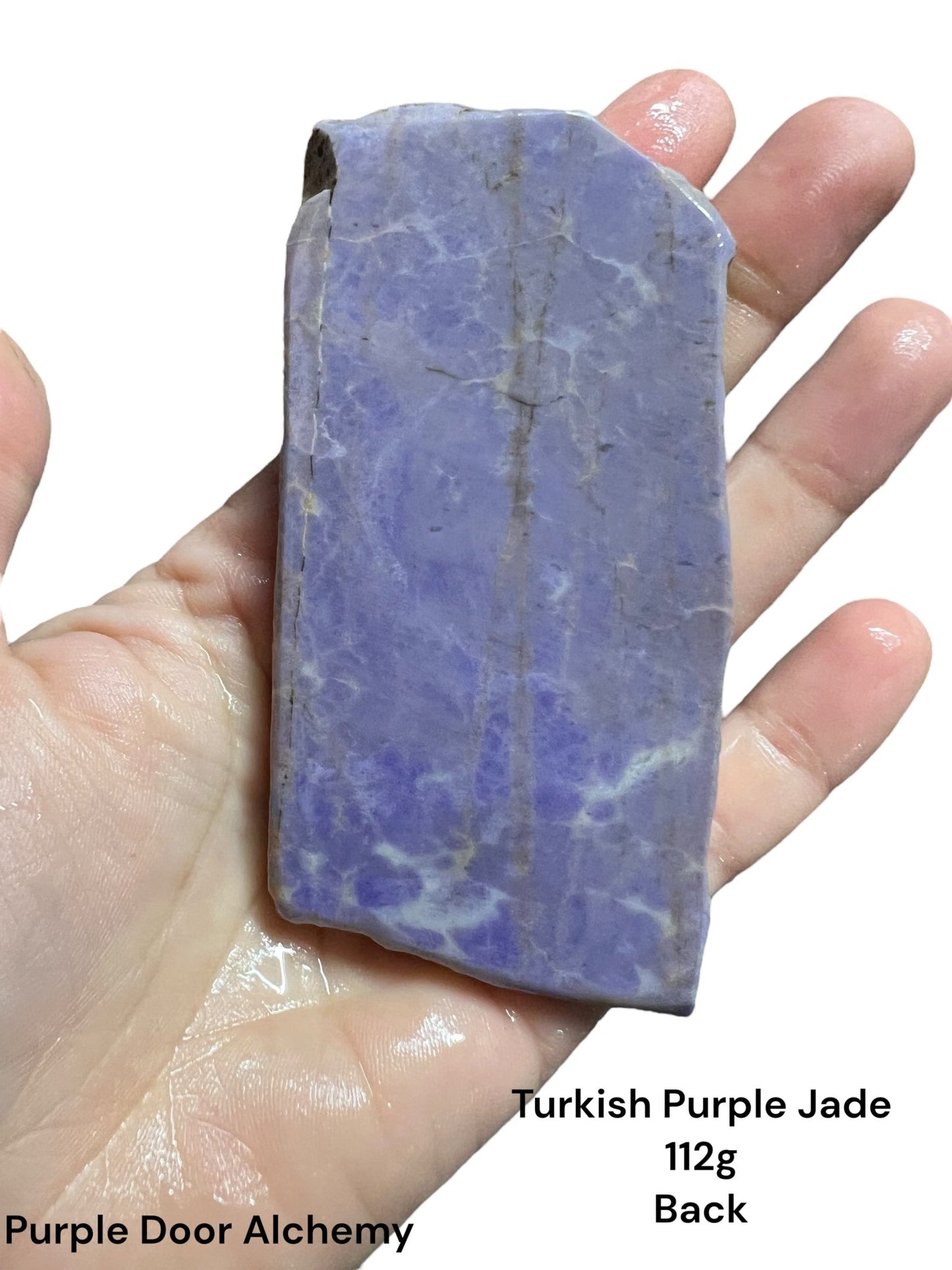 Turkish Purple Jade Slab 112g - Purple Door Alchemy