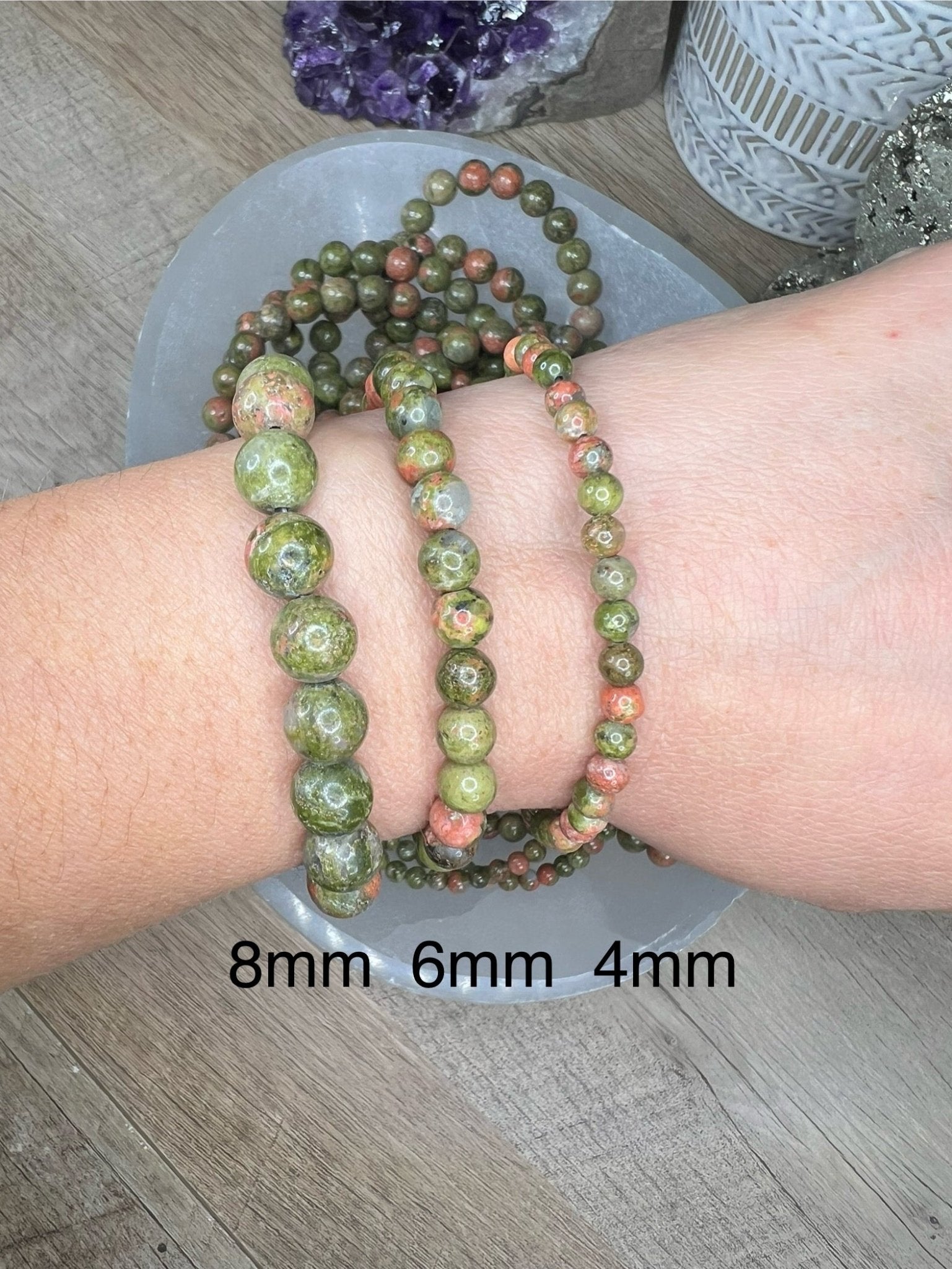 Unakite Bracelet - Purple Door Alchemy