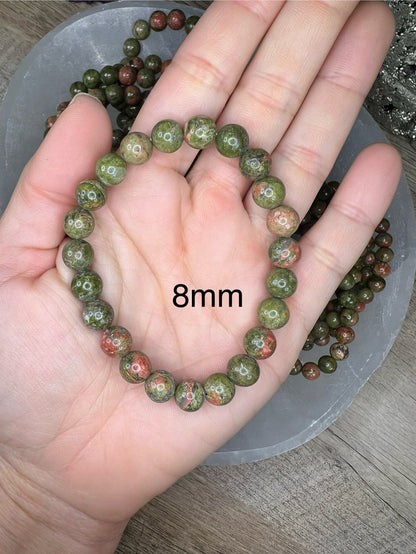 Unakite Bracelet - Purple Door Alchemy