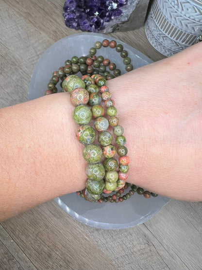 Unakite Bracelet - Purple Door Alchemy