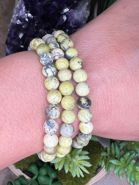 Yellow Serpentine Bracelet - Purple Door Alchemy