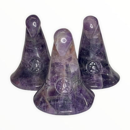 Chevron Amethyst Witch Hat - Purple Door Alchemy