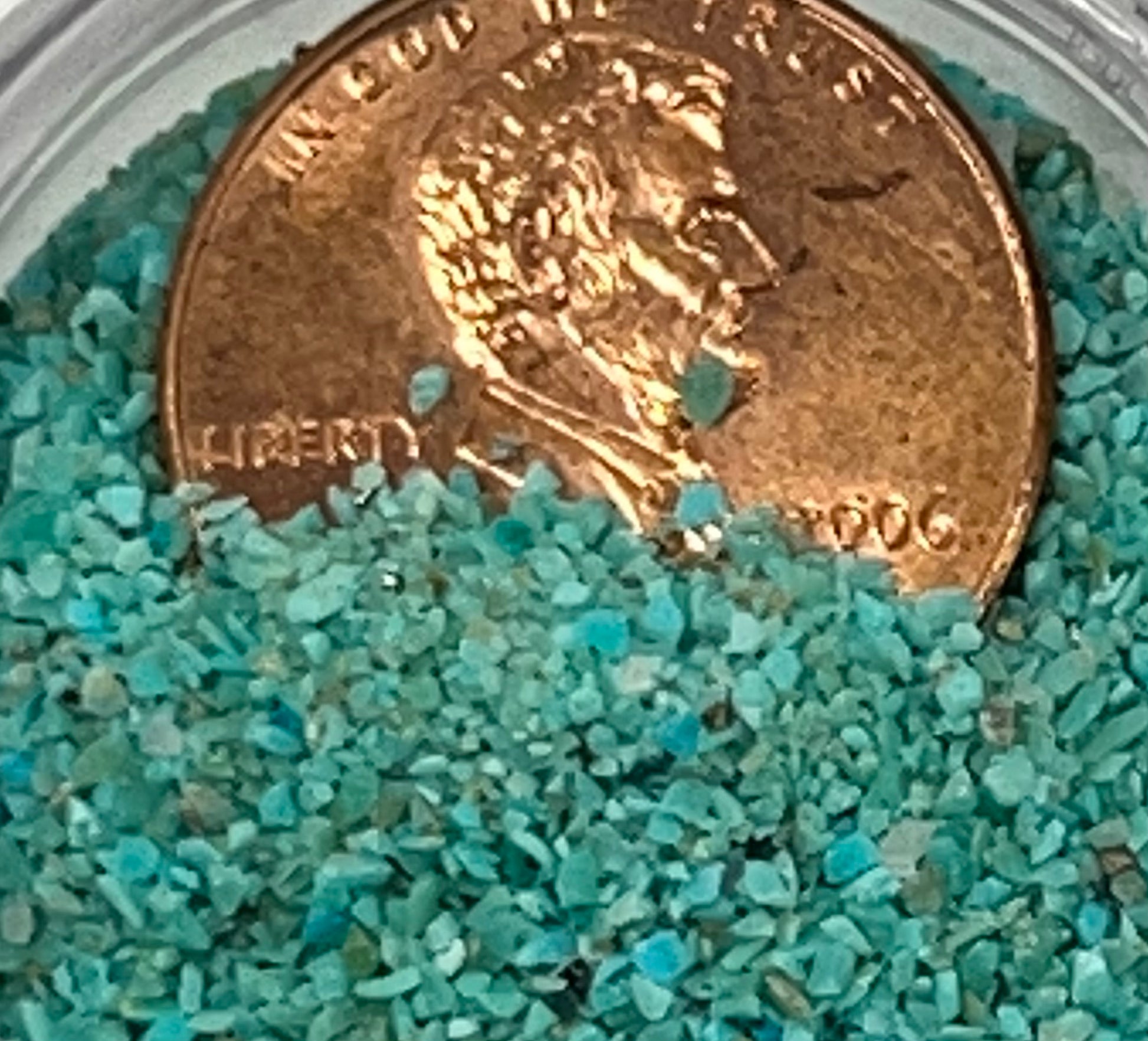 Crushed Kingman Turquoise 5 Gram - Crushed Minerals - Purple Door Alchemy
